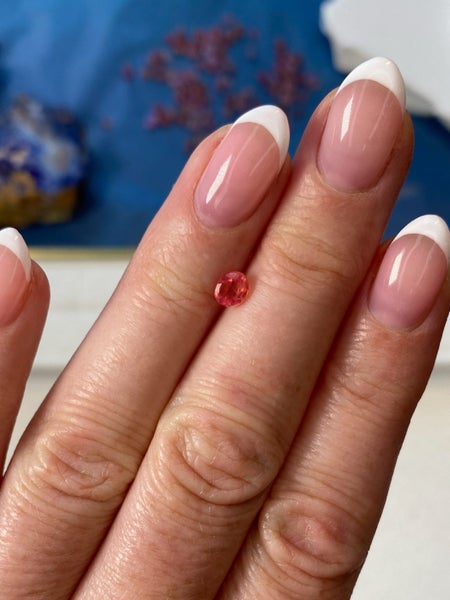 $1RES ~ $1000 Buy Now * 0.61ct Padparadscha Sapphire Carousel 2