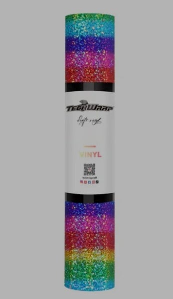 TECKWRAP Rainbow Sparkle Adhesive Vinyl Carousel 1