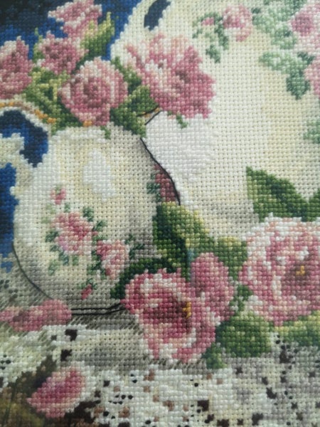 Lace & Roses cross stitch Carousel 5