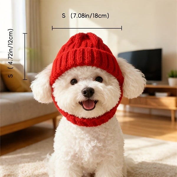 Autumn And Winter Warm Windproof Halloween Knitted Fighting Dog Hat Carousel 2