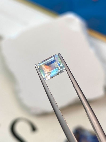 $1RES ~ $1400 Retail * 1.41ct Rainbow Moonstone Madagascar Carousel 4