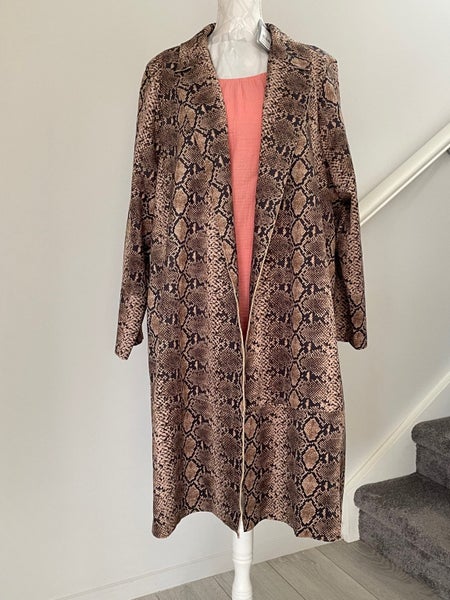 Autograph Suedette Longline Coat ~ Size 24-26 Carousel 1