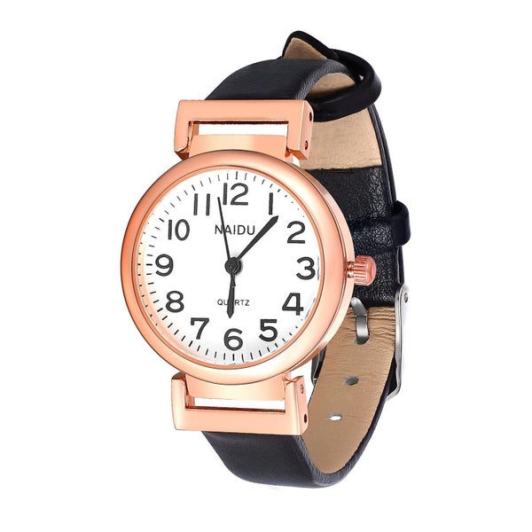 Womans Watch Small Dial Ladies Watch Leather Strap Watch Stylish Watch Women Bl Carousel 3