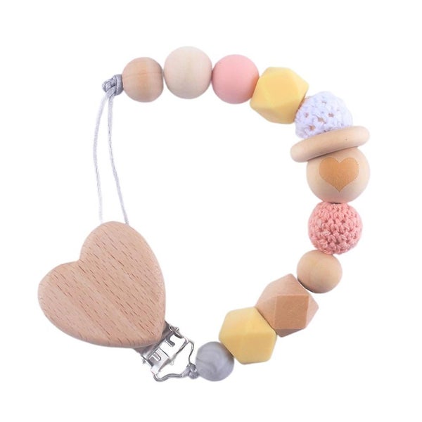 1pc Pacifier Chain Silicone Soother Pacifier Chain Teether Chain Clip Carousel 1