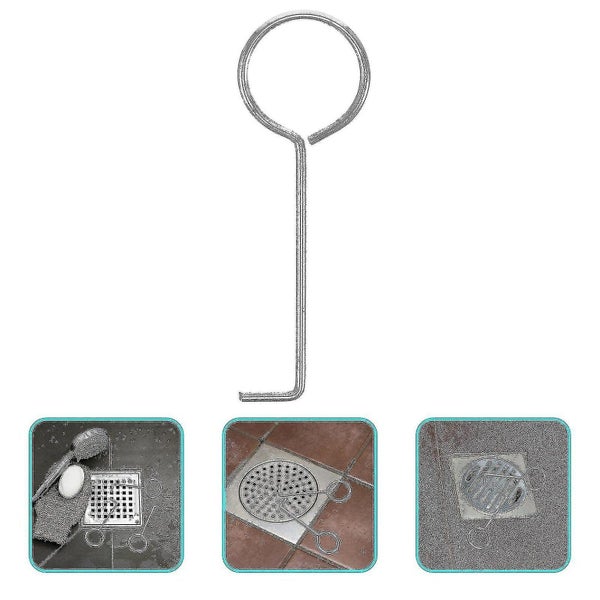 10pcs Shower Drain Hooks Floor Drain Grate Hook Tub Drain Removal Tool Sink Str Carousel 3