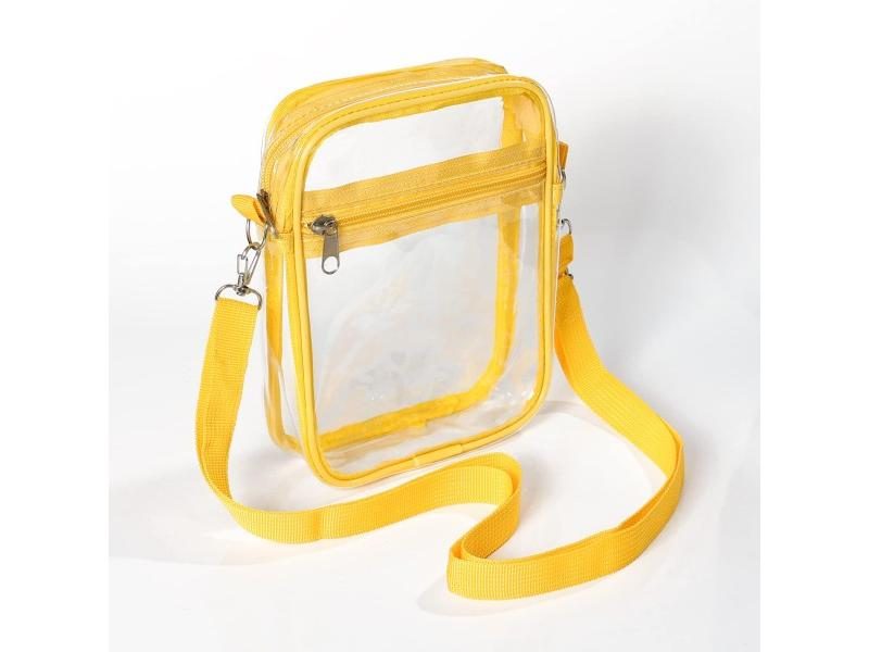 Clear PVC One Shoulder Messenger Bag For Outdoor Hiking Carousel 1