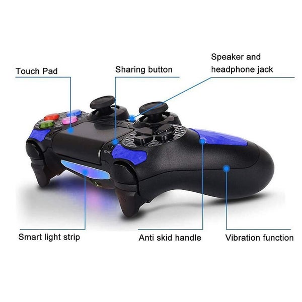 Controller Wireless Bluetooth Double Shock Controller Joystick Gamepad For Ps4 Carousel 3
