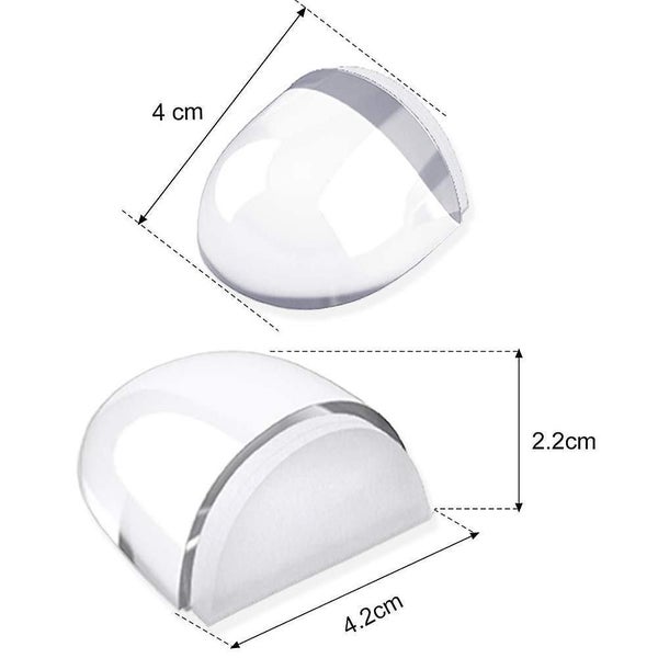 Doorstops, [pack Of 4] Transparent Doorstops And Stoppers Adhesive Door Stopper Carousel 2