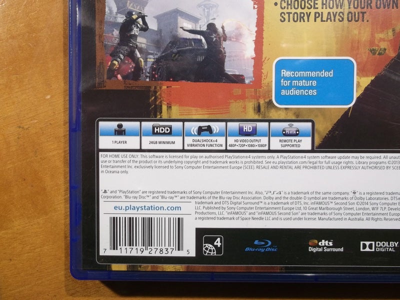 inFamous Second Son - PS4 Game - Excellent Condition Carousel 4