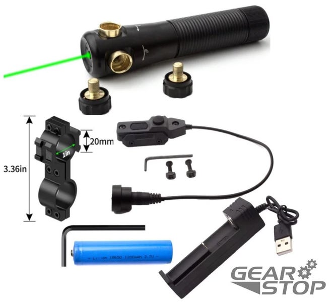 GREEN LASER 50mW scope Sight rechargeable 18650 battery & charger included, 8Km
