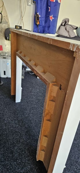 Decorative wood fireplace mantel / surround (frame only) Carousel 7