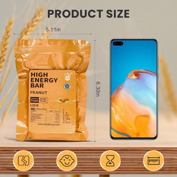 Emergency Food Survival Rations | Peanut Flavour | 12 Pack Carousel 3