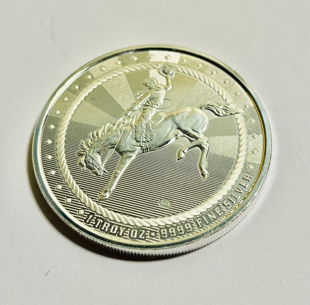 Scottsdale Mint 1oz Cowboy .999 Silver Round BU Carousel 1