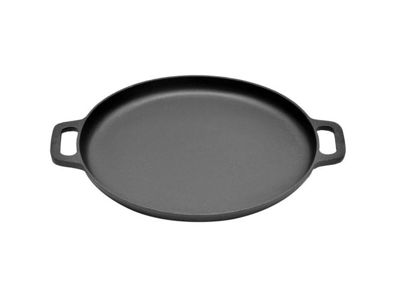 Cast Iron Round Double Handle Pan For Camping Cooking Carousel 1