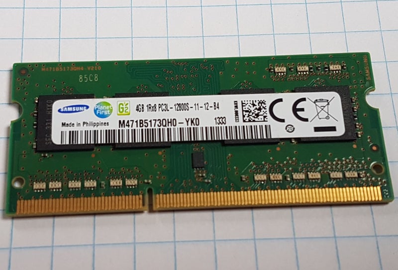 4GB DDR3 Laptop RAM SODIMM Samsung 1Rx8 PC3L-12800S-11-12-B4 M471B5173QH0-YK0 Carousel 1