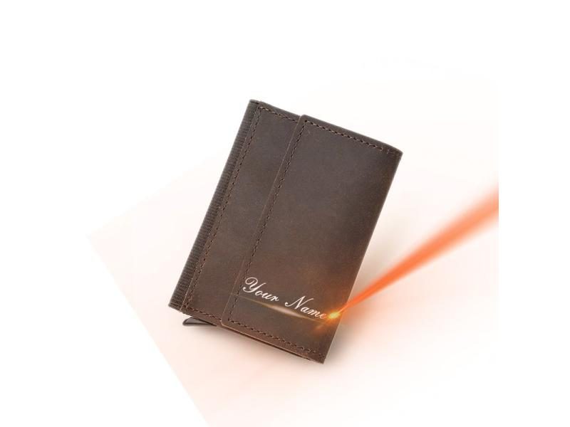 RFID Card Wallets For Men Genuine Leather Slim Business Carousel 1
