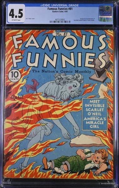 Famous Funnies #81 1941 CGC 4.5 GOLDEN AGE KEY Carousel 1
