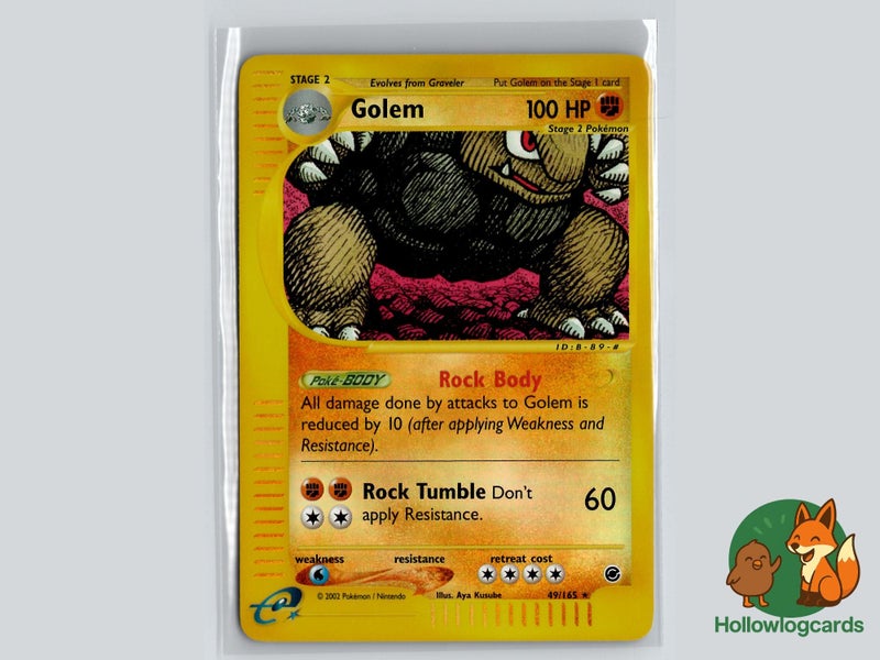Golem (49/165) Reverse Holo - Expedition Base Set - Kusube - WOTC - e - Reader Carousel 1