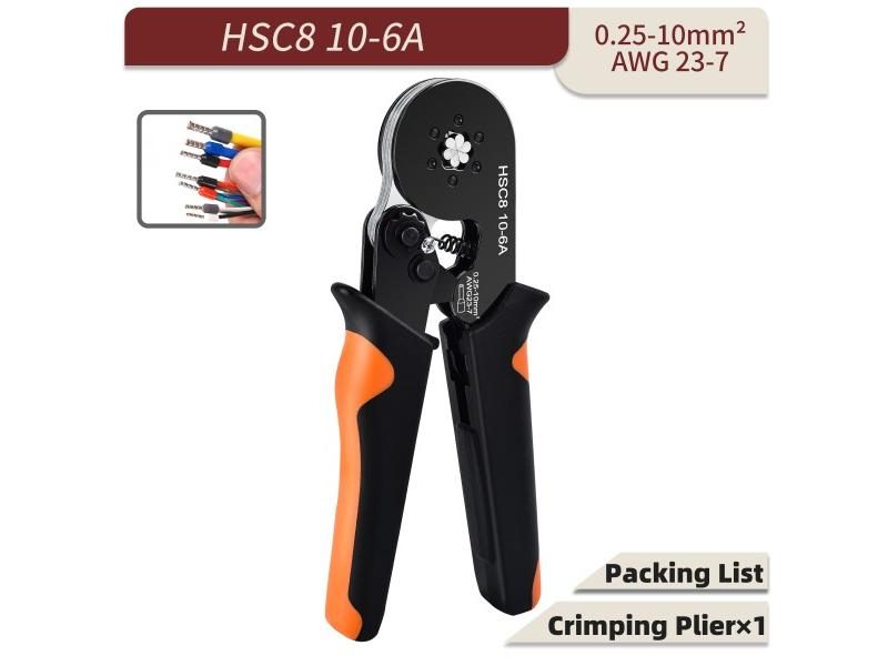 Tubular Terminal Crimping Pliers 6-4A/16-6 Crimper Tools Kit Carousel 1