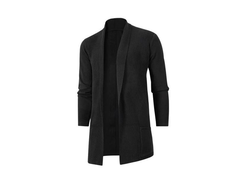 Cashmere Padded Knitted Sweater Coat For Men Carousel 2