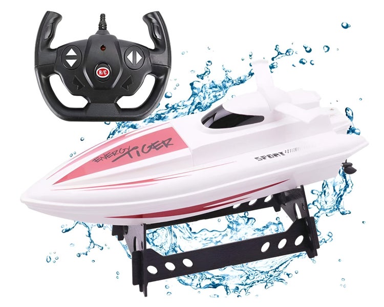 RC Racing Boat with Battery (OVER STOCKED) Carousel 1