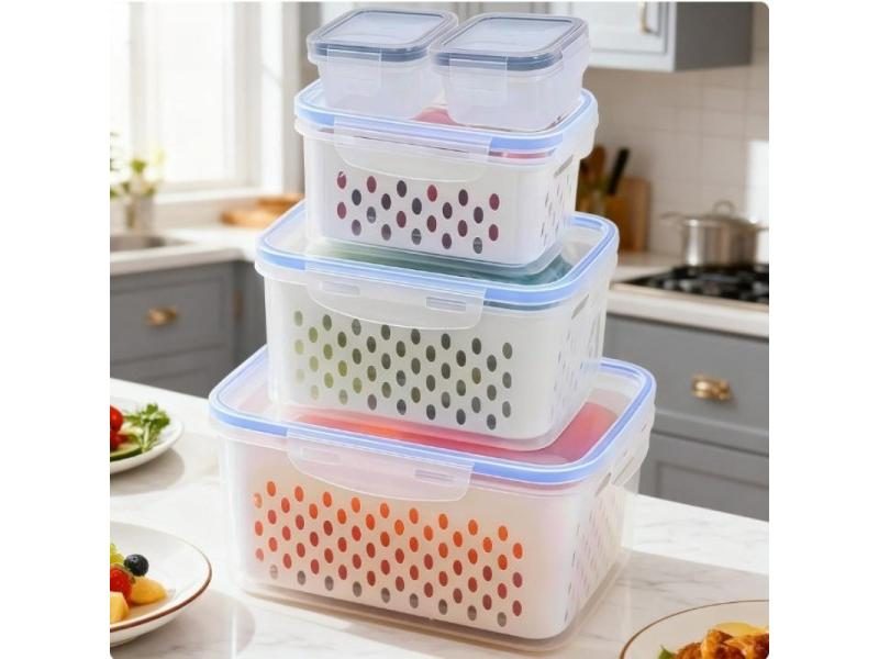 13pcs Set Reusable Plastic Food Storage Containers With Lids And Baskets Carousel 1