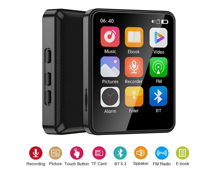 128Gb Bluetooth Mp3 / Mp4 Music Player With Radio & E Book Playback Carousel 2