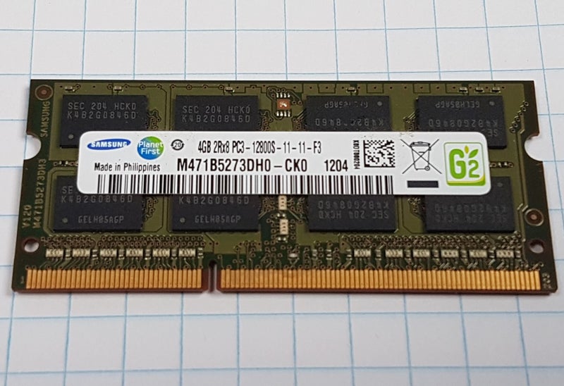 4GB DDR3 Laptop RAM SODIMM Samsung 2Rx8 PC3-12800S-11-11-F3 M471B5273DH0-CK0 Carousel 1