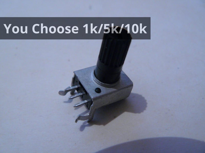 PCB Mount Potentiometer, Right Angle, You Choose Value Carousel 1