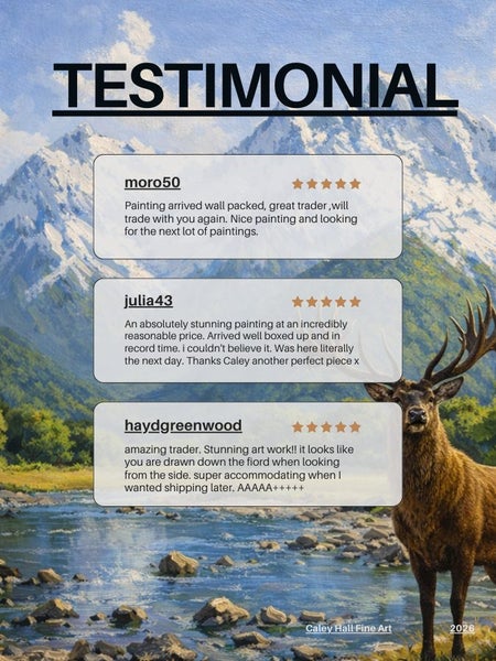 Fiordland Landscape Painting – Eglinton Valley NZ Original Artwork Carousel 12