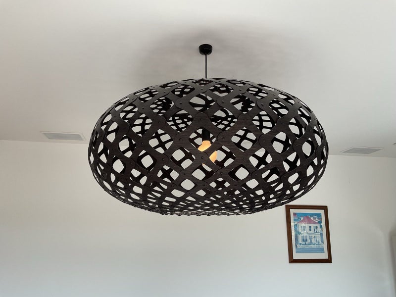 Two matching David trubridge light shades Carousel 2