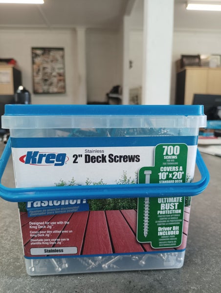 Kreg KR-SDK-C2SS-700 Stainless Steel 51mm Coarse Deck Screws 700 Pack Carousel 1