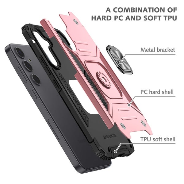 1x Shockproof Phone Case Cover for Samsung S25 Carousel 7