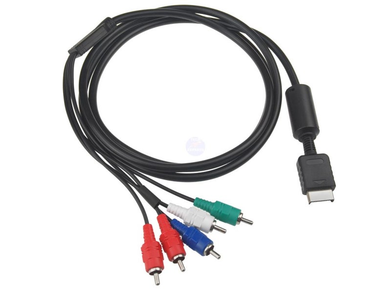 Playstation PS2 PS3 Slim RGB Component AV Audio Video HD TV cable cord lead Carousel 1
