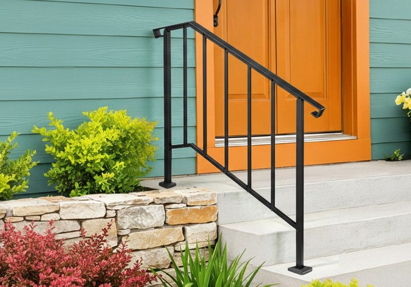 Stair Handrail Railings 3-4 Steps Safety Hand Rails Kit Carousel 1