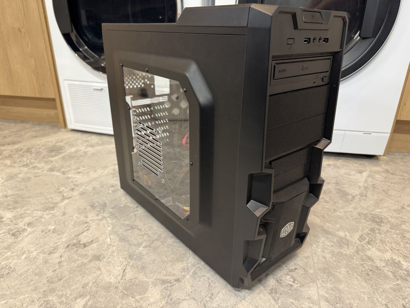 Cooler Master K380 Mid Tower Case + 600W GOLD Power Supply + DVD Writer Carousel 6