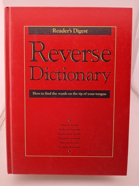 Reader's Digest Reverse Dictionary by Reader's Digest