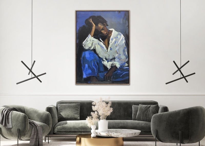 Gilded Twilight Hand Painted Framed Canvas Wall Art Carousel 2