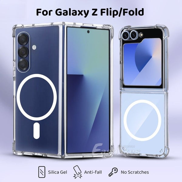 For Samsung Galaxy Z Flip 7 FE Fold 6 5 Clear Case Shockproof Transparent Cover Carousel 1