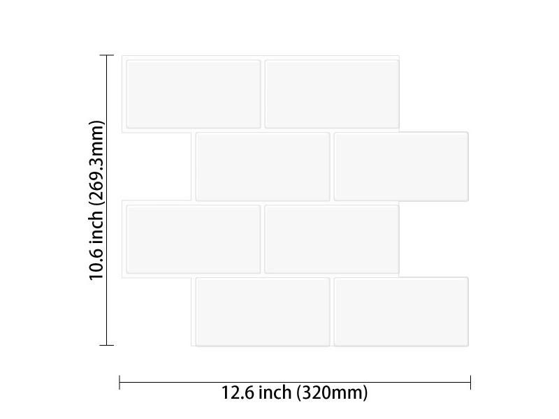 10 Sheets Peel And Stick Waterproof Wall Tiles For Home Decor Carousel 1