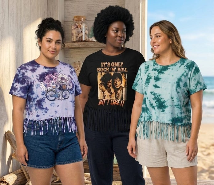 Mareedesigns rolling stones tassel tee. Lrg Carousel 2