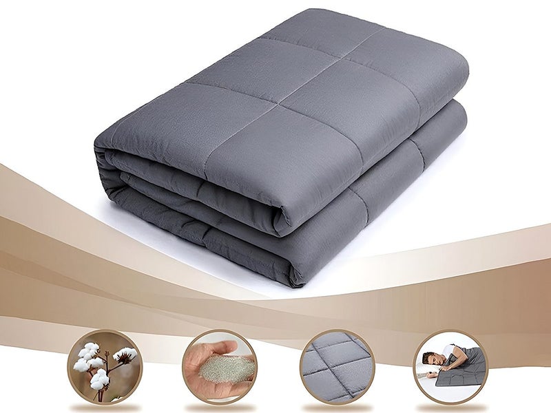 New Breathable Weighted Blanket Cotton 152x203cm 9kg Sale Sale Carousel 1