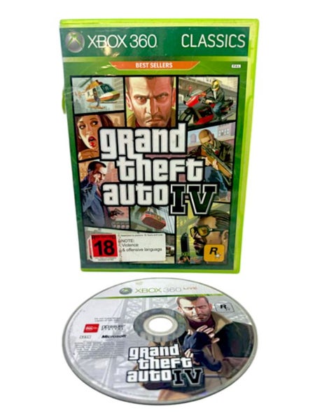 Grand Theft Auto IV (Xbox 360) Scratched Carousel 1