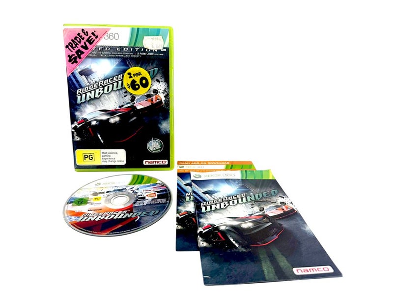 Ridge Racer Unbounded Limited Edition (Xbox 360) Scratched Carousel 1