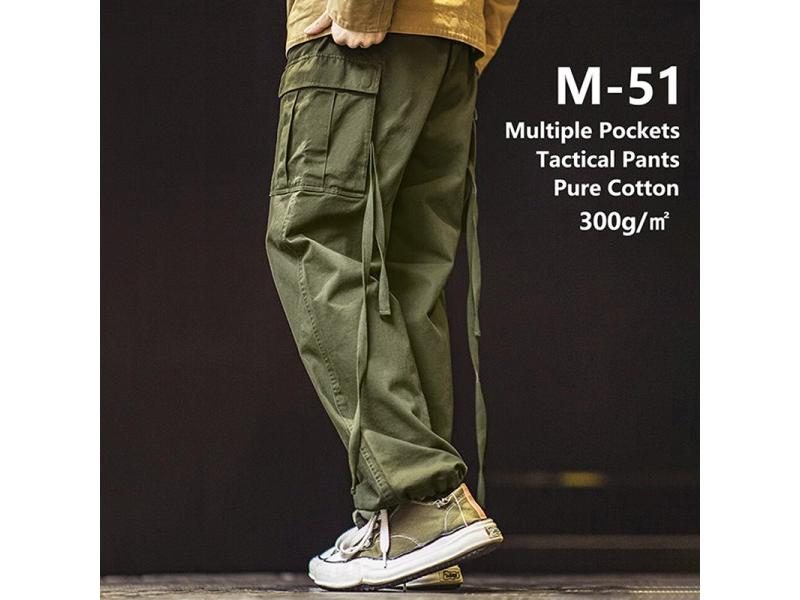 Men's Tactical Cargo Pants Multi-Pocket Pure Cotton Outdoor Carousel 2