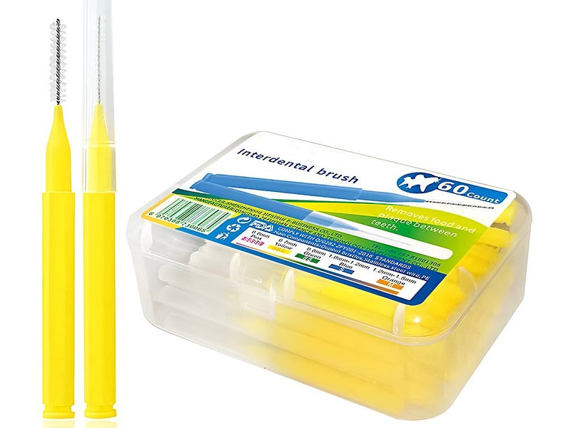 60Pcs X .7 mm Interdental Brushes Health Care Tooth NZ Clearance Carousel 1
