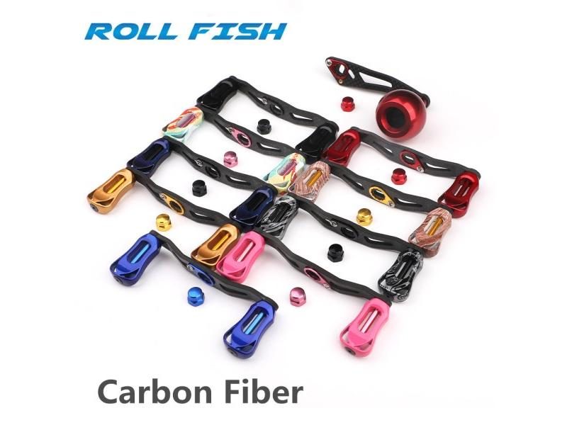 Carbon Fiber Fishing Reel Handle Rocker Arm Ergonomic Design Carousel 2