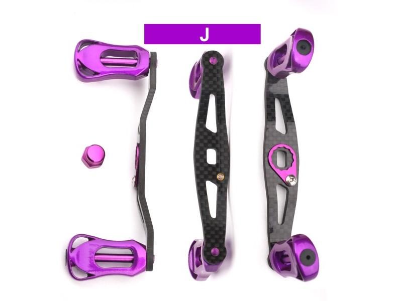 Carbon Fiber Fishing Reel Handle Rocker Arm Ergonomic Design Carousel 1