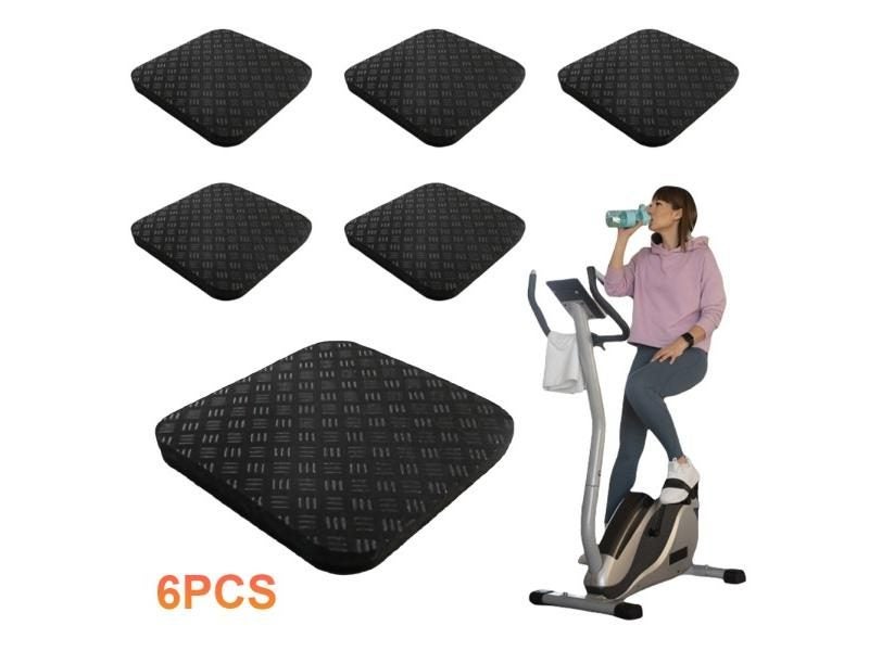 6Pcs Silicone Treadmill Mats Anti Vibration Noise Reduction Carousel 1