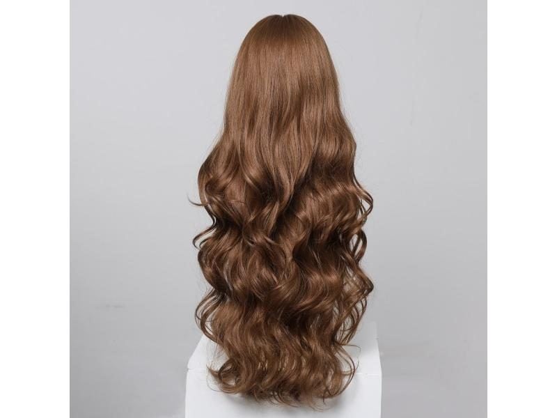 Long Natural Water Wave Wig For Women With Bangs Carousel 2